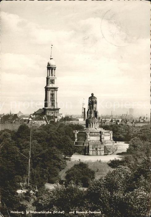 Hamburg St. Michaeliskirche Bismarck-Denkmal