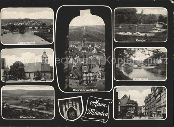 Hann. Muenden Weserbrücke Lange-Strasse Kleingolf Wer