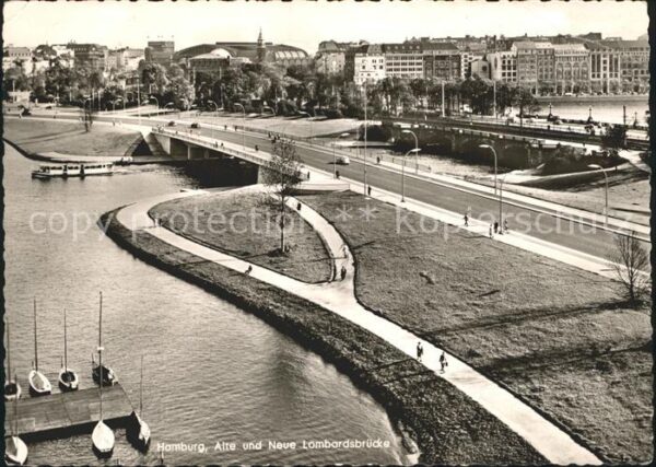 Hamburg alte und neue Lombardsbrücke