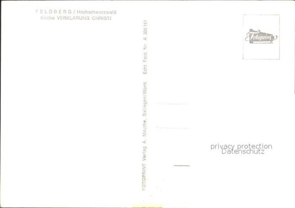 Feldberg Schwarzwald Kirche Verklärung Christi – Bild 2