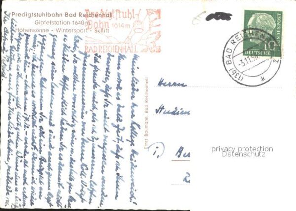 Bad Reichenhall Fliegeraufnahme Berghotel Predigtstuhl – Bild 2