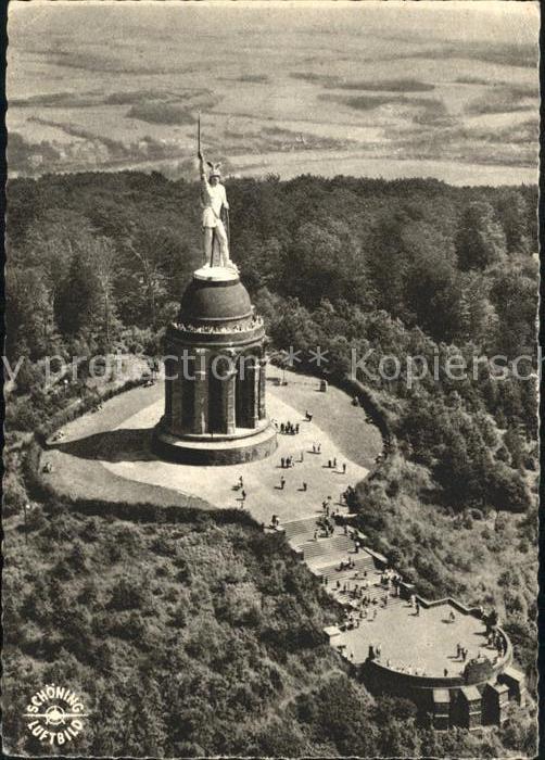 Hermannsdenkmal Fliegeraufnahme