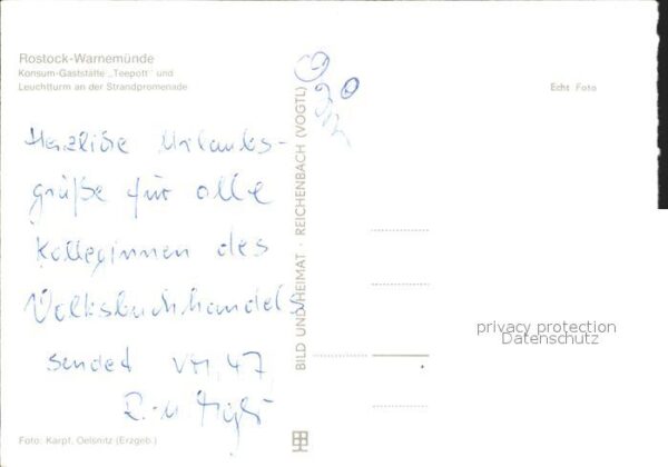 Warnemuende Ostseebad Restaurant Teepott Leuchtturm – Bild 2