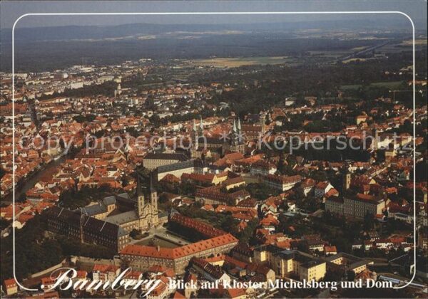 Bamberg Fliegeraufnahme mit Kloster Michelsberg