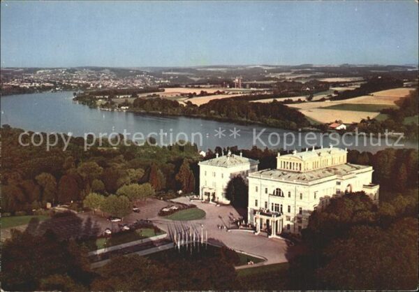 Essen Ruhr Fliegeraufnahme Villa Hügel mit Baldene