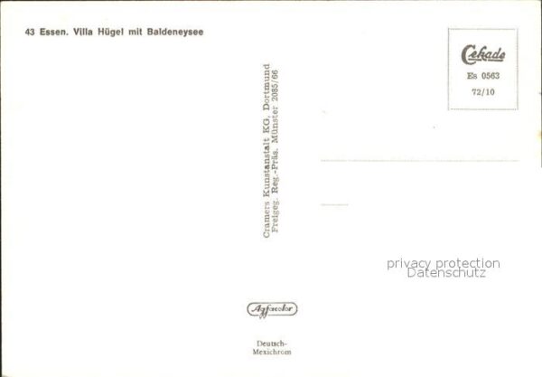 Essen Ruhr Fliegeraufnahme Villa Hügel mit Baldene – Bild 2