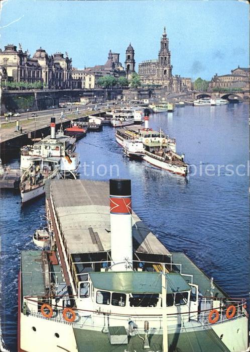 Dresden Brühlsche Terrasse Schiffe