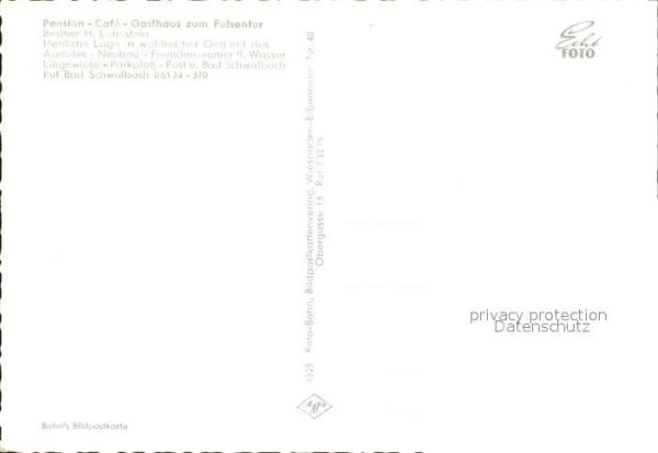 Bad Schwalbach Pension Cafe Gasthaus zum Felsentor – Bild 2