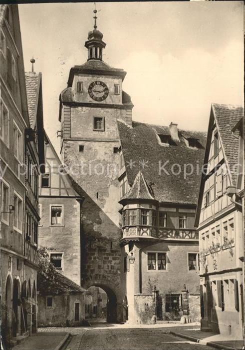 Rothenburg Tauber Weisser Turm