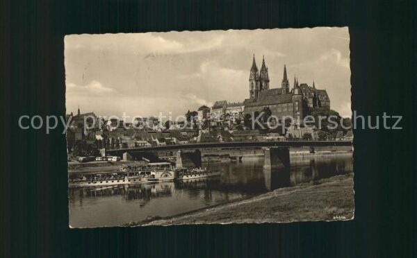 Meissen Elbe Sachsen Albrechtsburg und Dom