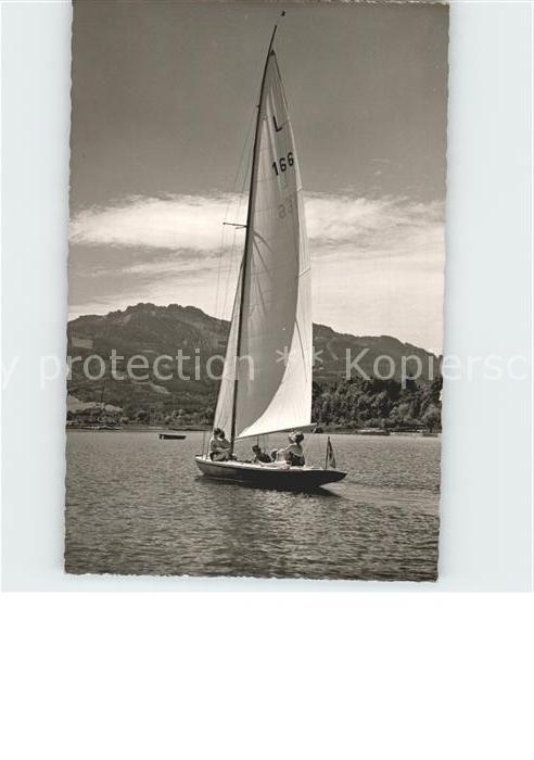 Segelboote Chiemsee Kampenwand