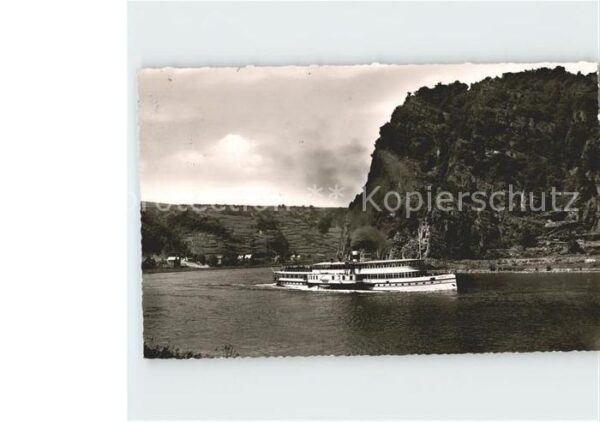 Dampfer Seitenrad Frieden Loreley St. Goarshausen