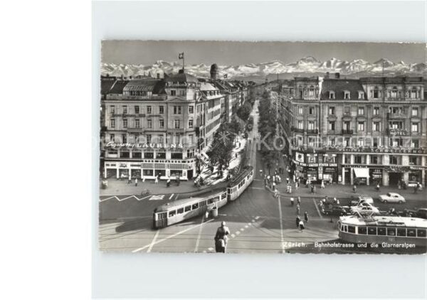 Strassenbahn Zürich Bahnhofstrasse Glarneralpen