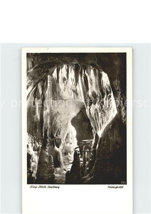 Hoehlen Caves Grottes Bing-Höhle Streitberg Nixengrotte