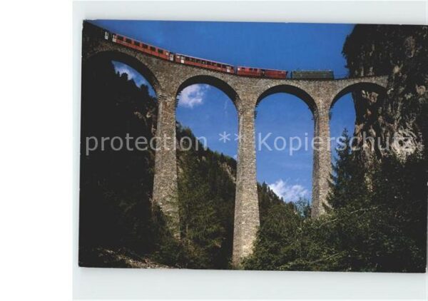 Viadukte Viaduc Landwasserviadukt Rhätische Bahn Filisu