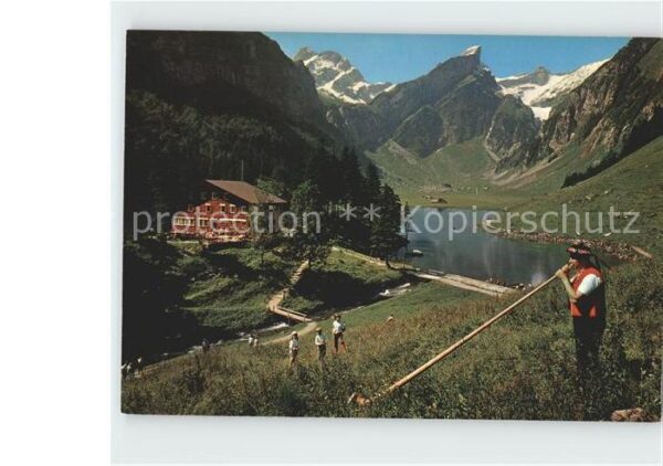 Alphorn Alphornbläser Seealpsee Altmann Rotstei