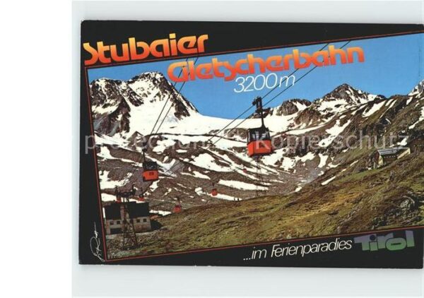 Seilbahn Stubaier Gletscherbahn Mittelstation Fe