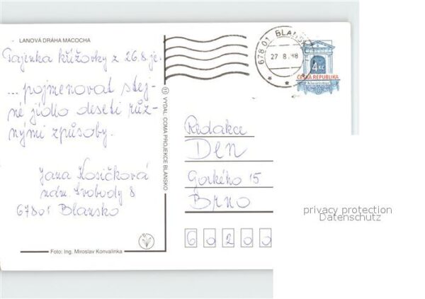 Seilbahn Lanova Draha Macocha Moravsky kras – Bild 2