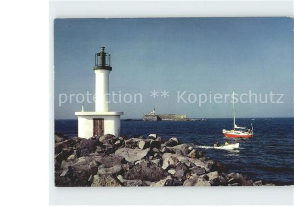 Leuchtturm Lighthouse Cap d_Agde Mole Richelieu