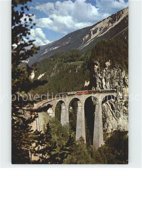 Viadukte Viaduc Landwasser-Viadukt Rhätische Bahn Filis