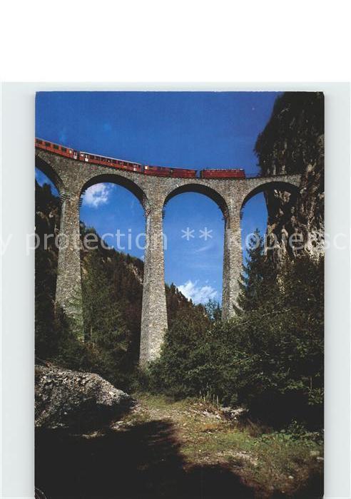 Viadukte Viaduc Landwasserviadukt Rhätische Bahn Filisu