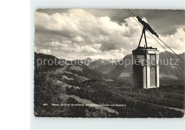Seilbahn Sonderdach Bezau Hochkünzelspitze Kanis