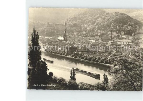 Foto Popp Nr. 146 Alt-Heidelberg Frachtschiff