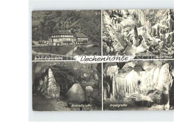 Hoehlen Caves Grottes Dechenhöhle Bahnhofsgaststätte Kaiserha