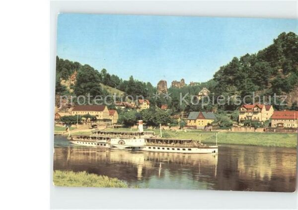 Dampfer Seitenrad Dresden Rathen Talwächter Lokomotive La