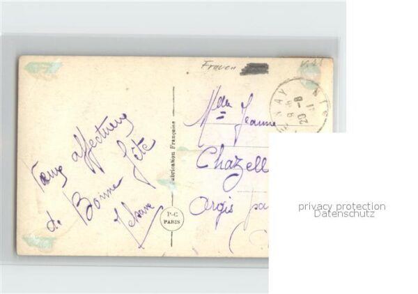 Foto PC Paris Nr. 102 Frau Rosen Muff – Bild 2