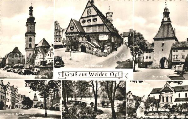 Weiden Oberpfalz Rathaus Unteres Tor Max Reger Anlage Un