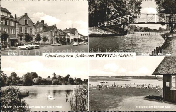 Preetz Holstein Markt Brücke Kirchsee Freibad Lanker Se