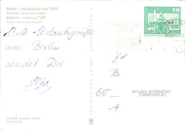 Berlin Interhotel Unter den Linden – Bild 2