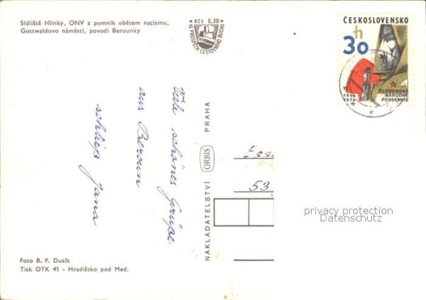 Beroun Sidlisce Hlinky Gottwaldovo namesti – Bild 2