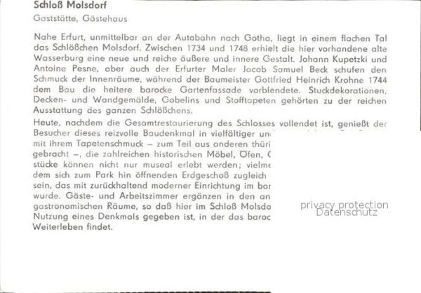 Schloss Molsdorf Gaststätte Gästehaus – Bild 2