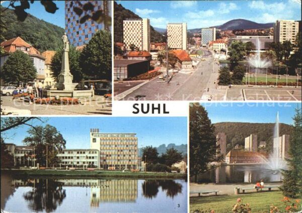 Suhl Thueringer Wald Karl Marx Platz Wilhelm Pieck Strasse H