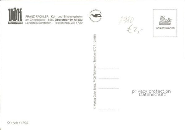 Oberstdorf Erholungsheim Franz Fackler – Bild 2