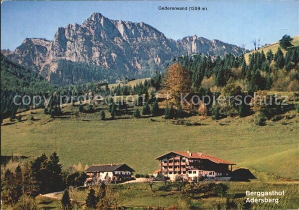 Rottau Chiemgau Berggasthof Adersberg Gedererwand