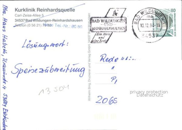 Reinhardshausen Kurklinik Reinhardsquelle – Bild 2