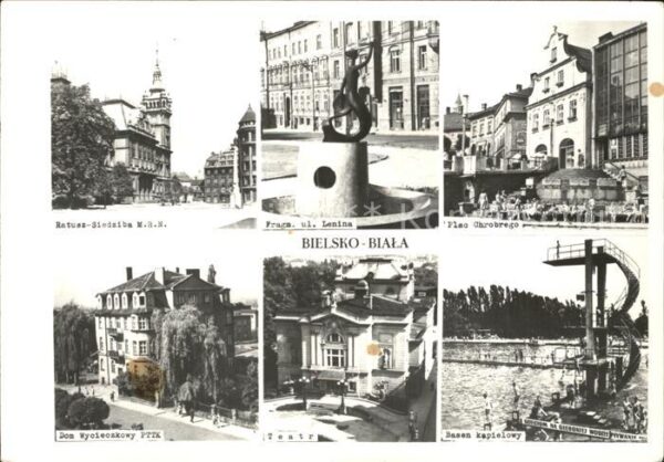 Bielsko-Biala Rathaus Leninstrasse Chrobrego Schwimmb