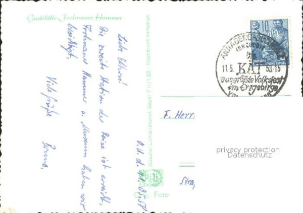 Annaberg-Buchholz Erzgebirge Gaststätte Frohnauer Hammer – Bild 2