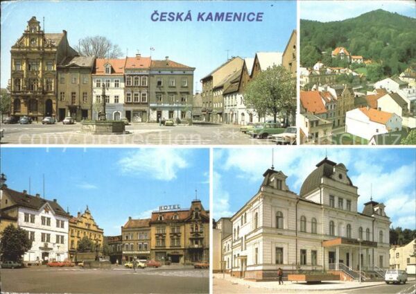 Ceska Kamenice Namesti Miru Celkovy pohled Dum kultury