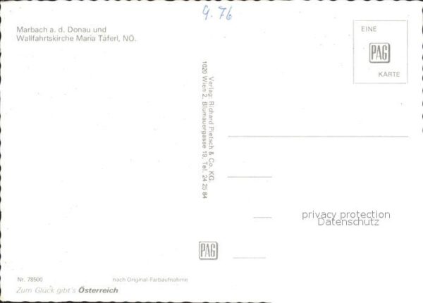 Marbach Donau Wallfahrtskirche Maria Taferl Dampfer – Bild 2