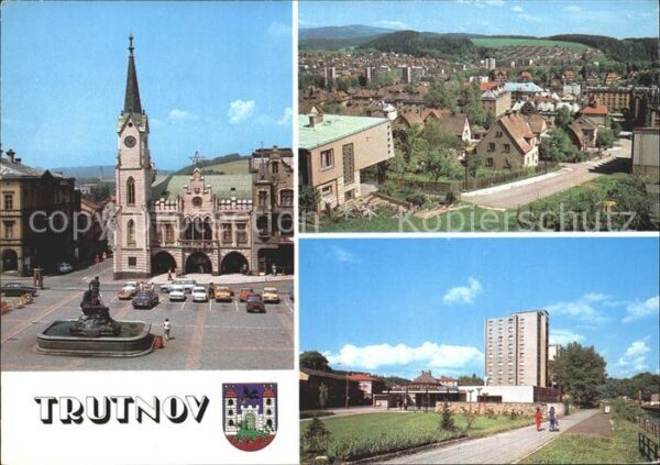 Trutnov radnice upravena pseudogoticky Konevove