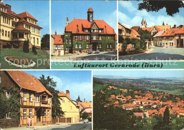 Gernrode Harz FDGB Erholungsheim Stubenberg Rathaus S