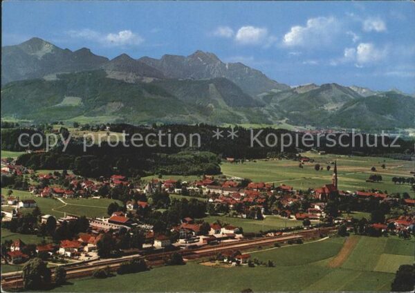 Uebersee Kampenwand Fliegeraufnahme