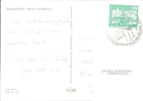 Neustadt Orla Markt Rathaus – Bild 2