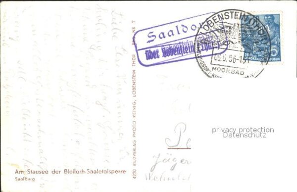 Saalburg Saale Am Stausee der Bleiloch Saaletalsperre – Bild 2