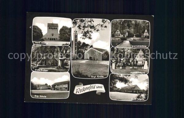 Reckenfeld Kath Kirche Ev Kirche Freilichtbühne Di