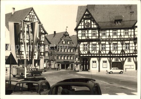Waiblingen Marktplatz Fachwerkhäuser